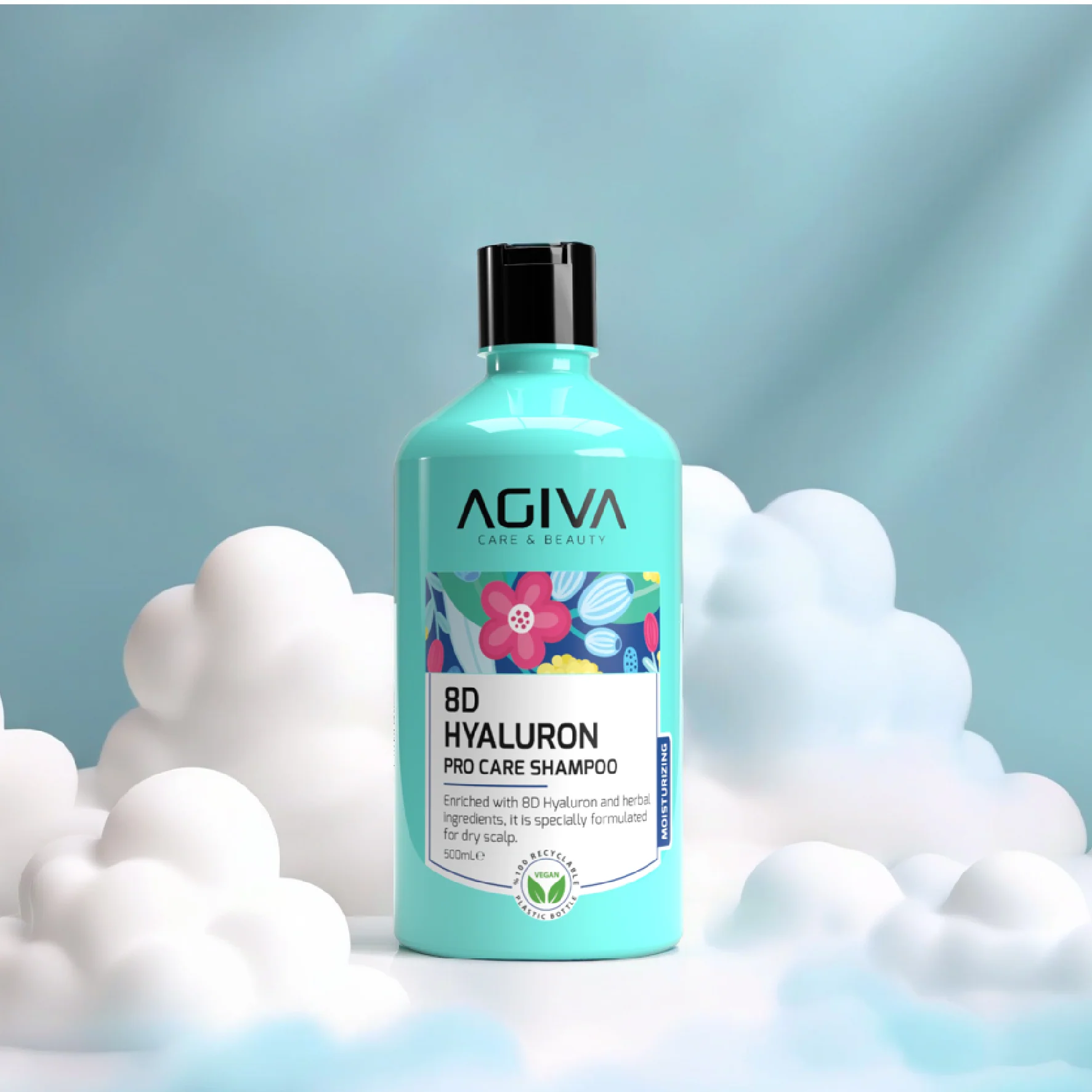 Agiva 8D Hyaluron Pro Care Shampoo 500ML - Image 3