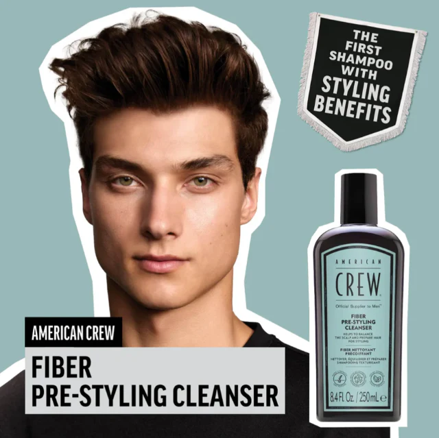 American Crew Fiber Pre Styling Shampoo 250ml - Image 3