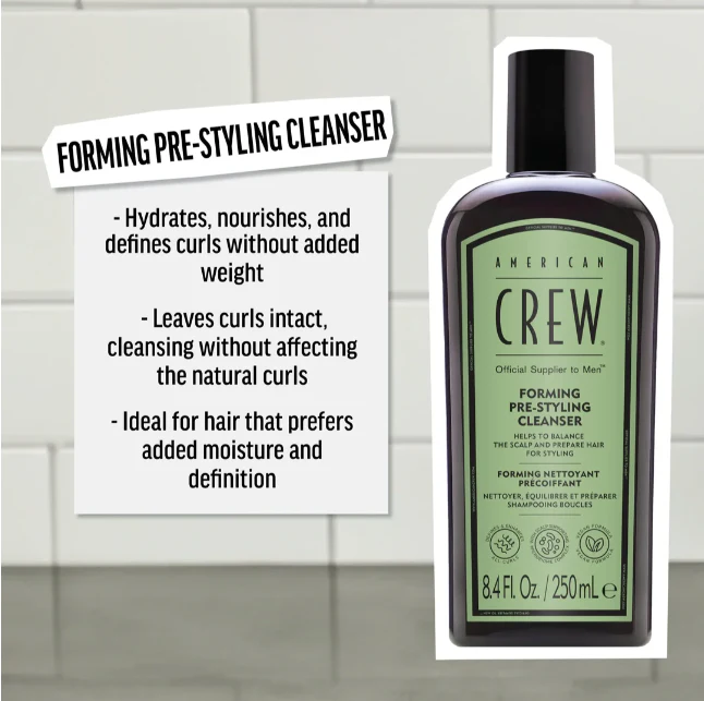 American Crew Forming Pre Styling Cleanser Shampoo 250ml - Image 4