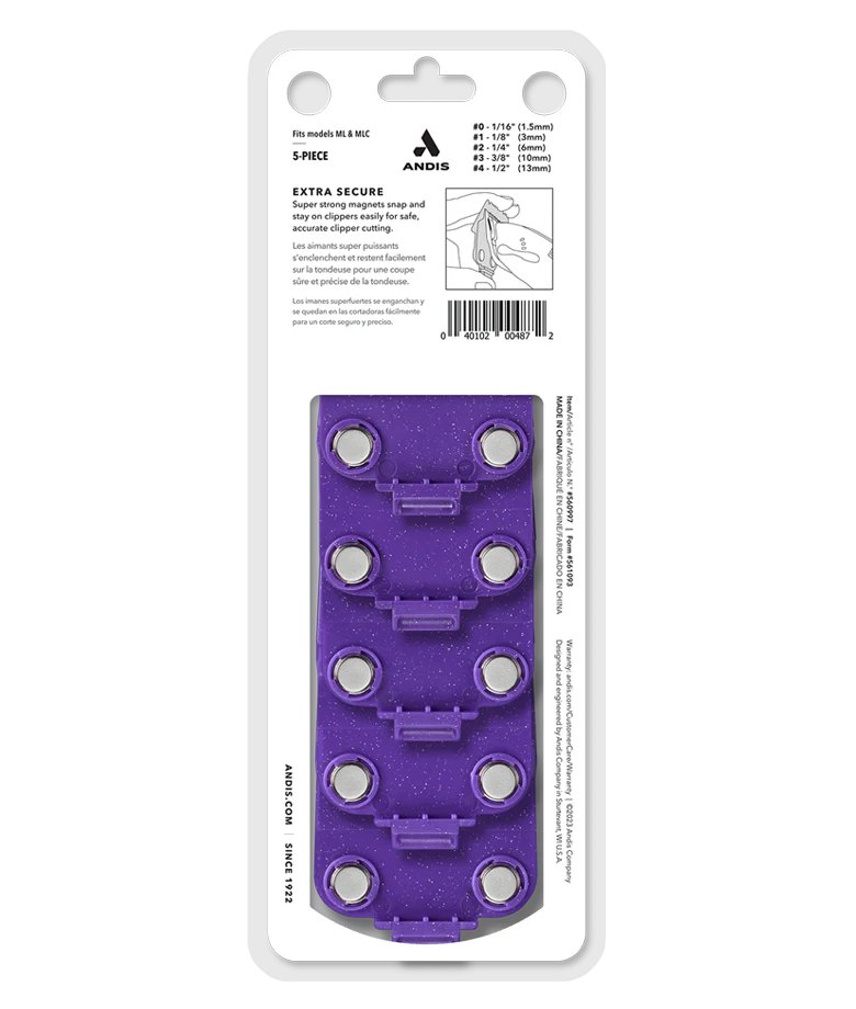 Andis Dual Magnet Small 5-Comb Set - Image 3