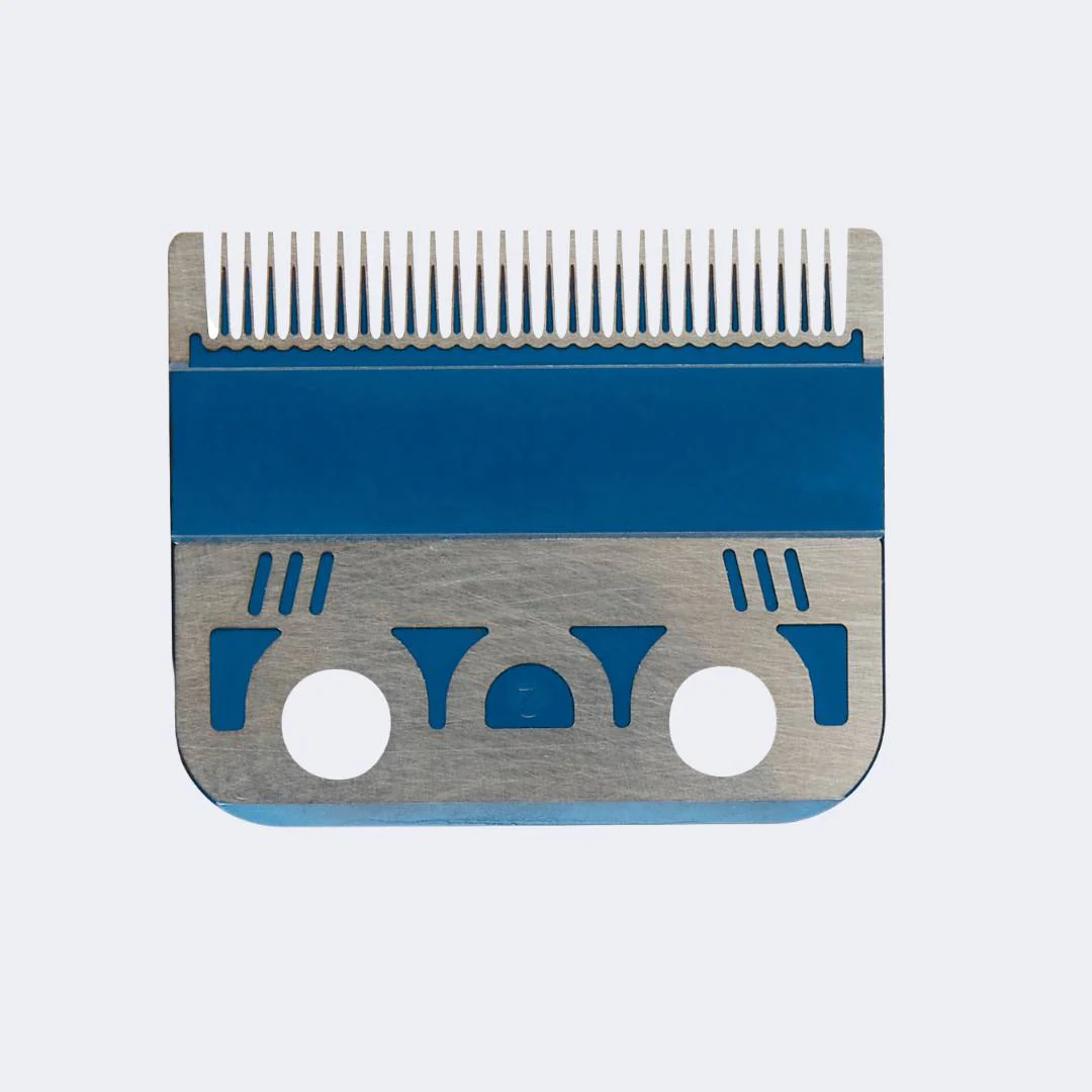 BabylissPro Blue Titanium Metal - Injection Molded (MIM) Precision Fade Blade (22 Teeth) - Image 3
