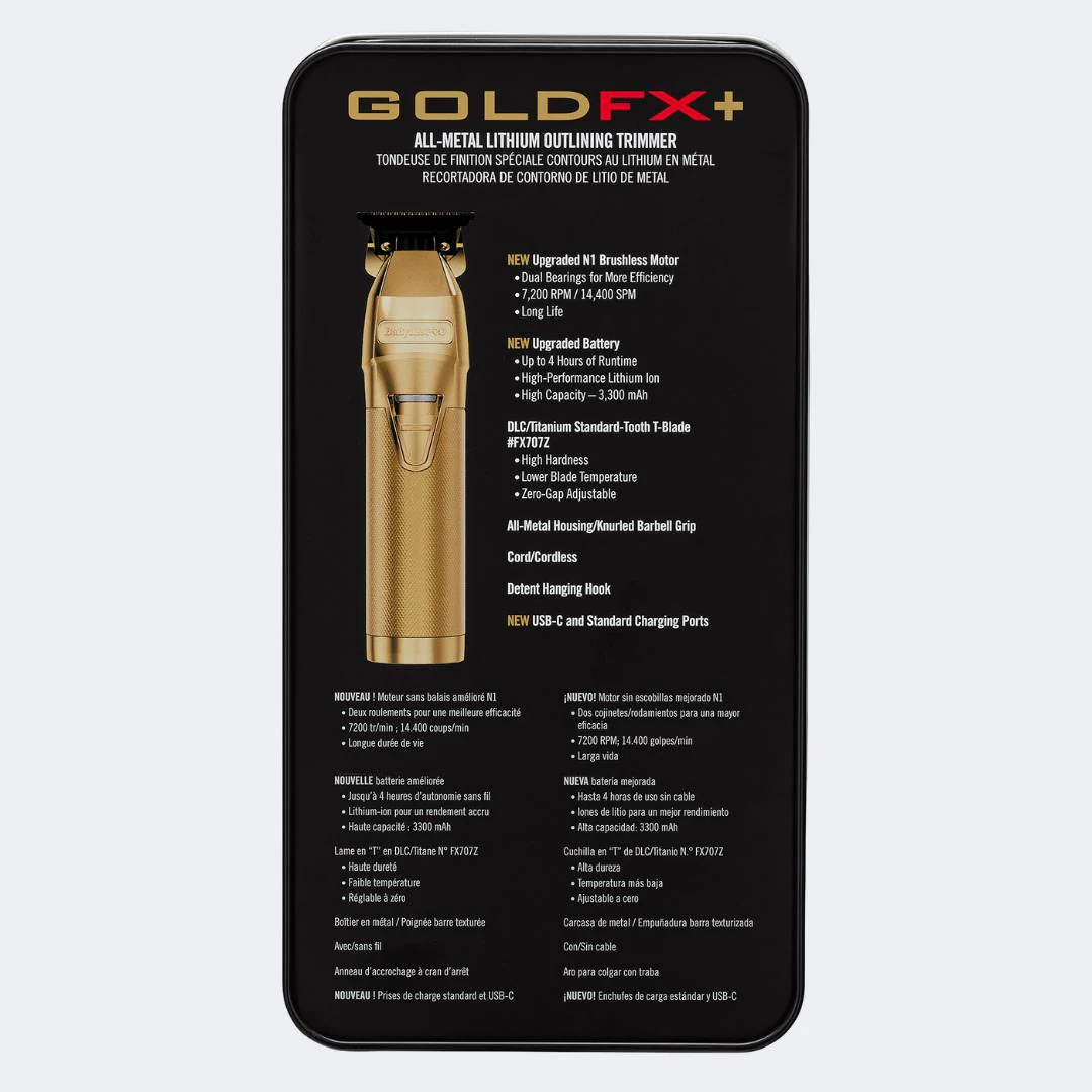 BabylissPro GoldFX+ Skeleton Metal Trimmer - Image 7