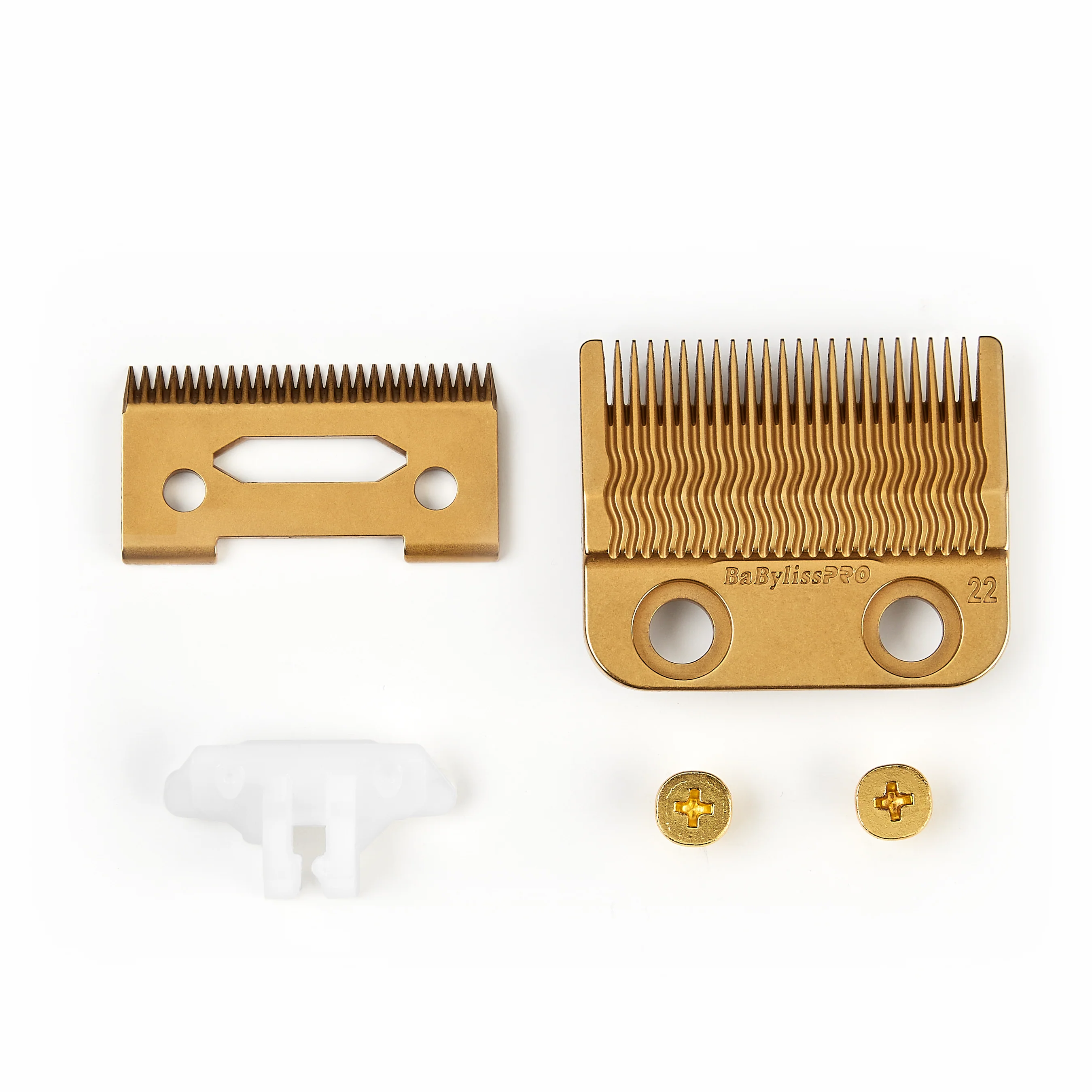 BabylissPro Gold Titanium Metal - Injection Molded (MIM) Precision Fade Blade (22 Teeth) - Image 3