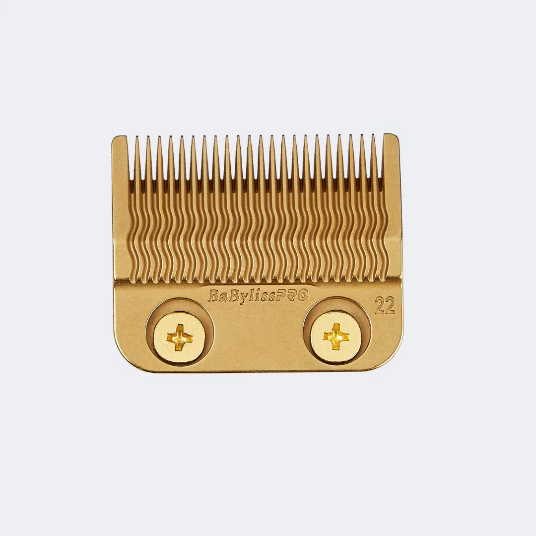 BabylissPro Gold Titanium Metal - Injection Molded (MIM) Precision Fade Blade (22 Teeth) - Image 5