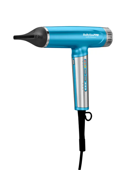 BabylissPro High Speed Nano Light Blue Hair Dryer - Image 3