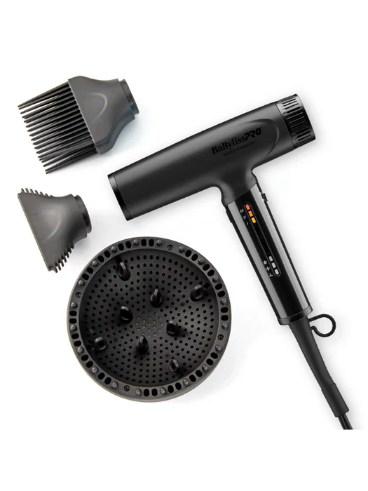BabylissPro High Speed Nano Light Matte Black Hair Dryer - Image 2