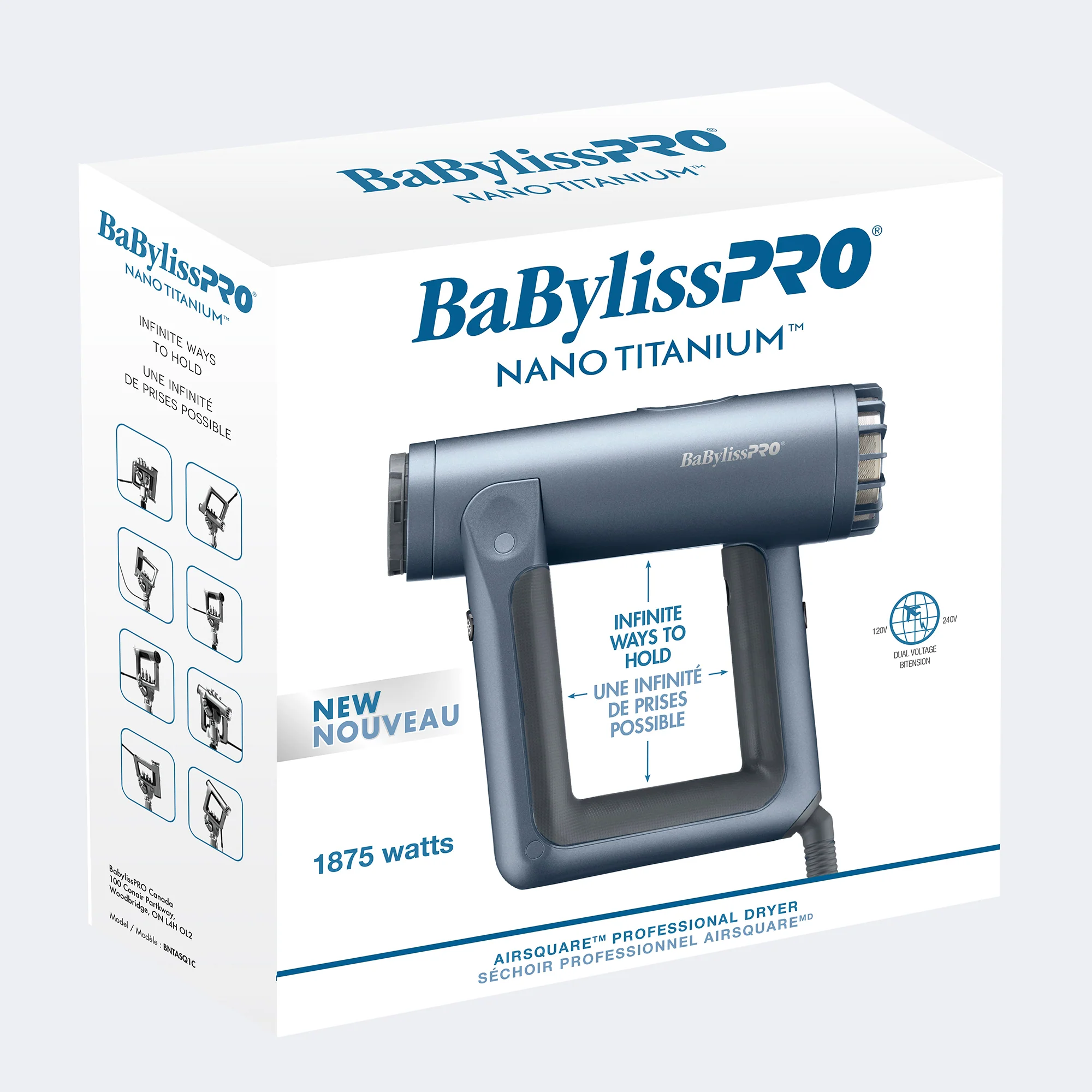 BaBylissPro Nano Titanium™ Airsquare™ Professional Dryer (The Signature Collection)-CS - Image 5