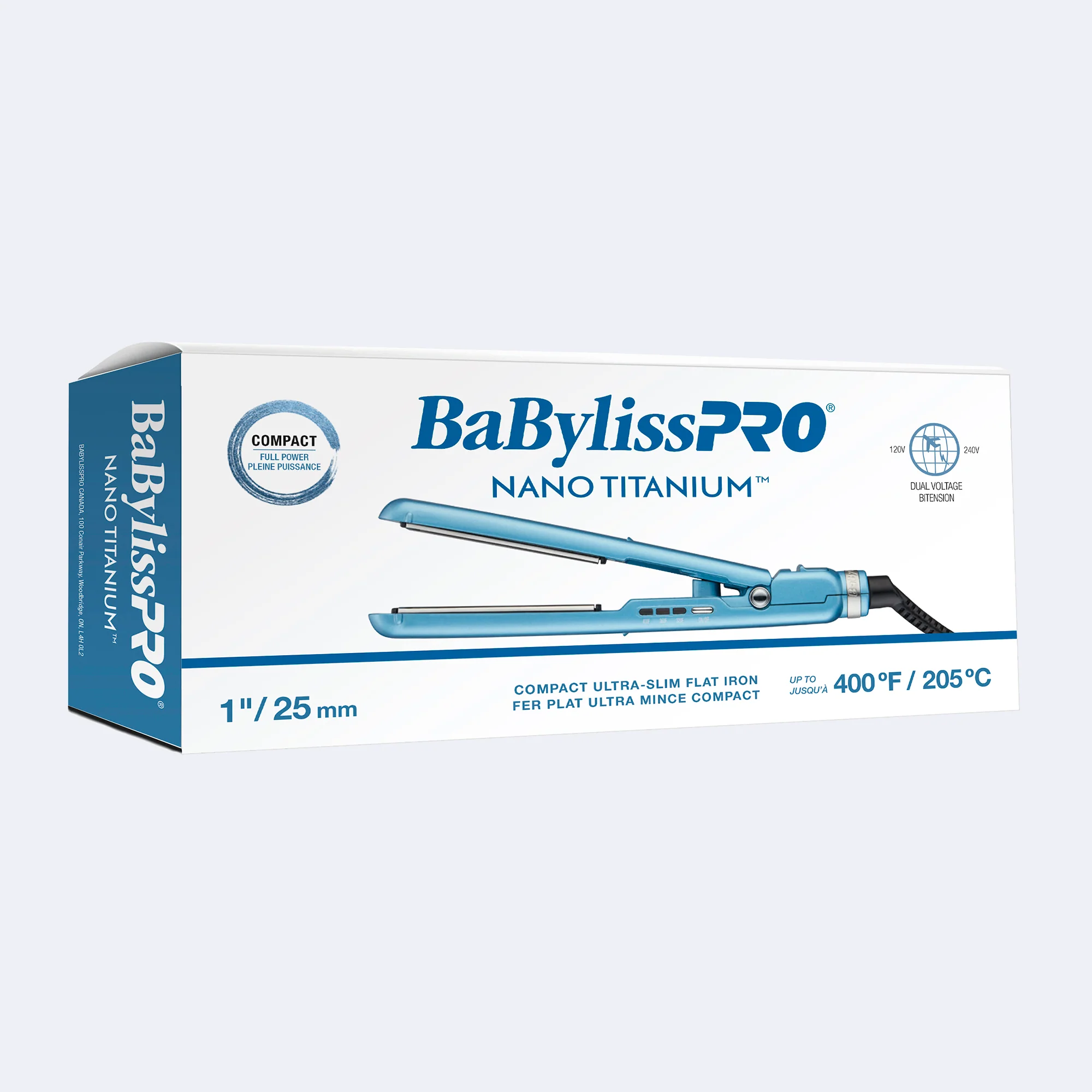 Babylisspro Nano Titanium 1" Compact Ultra Slim Mini Flat Iron - Image 6