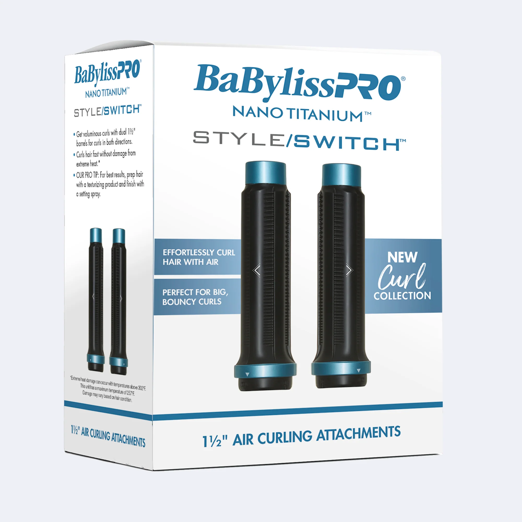 BabylissPro Nano Titanium StyleSwitch 1-1/2" Curling Attachment - Image 2