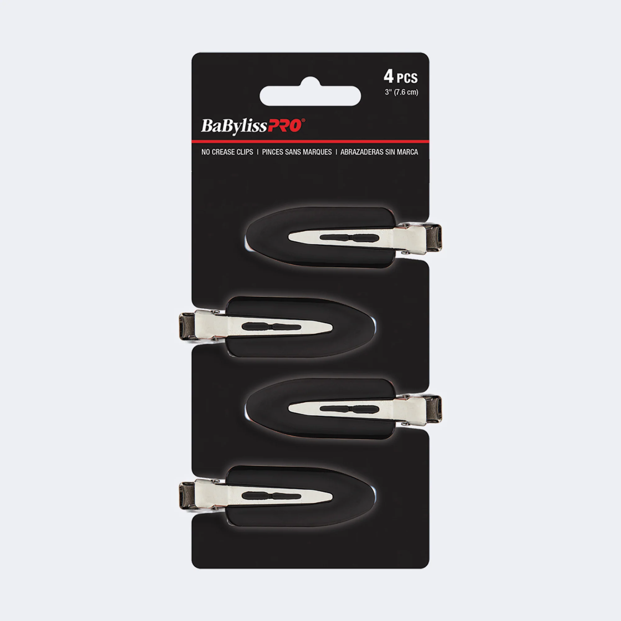 BabylissPro No-Crease Hair Clips (4 pack) - Image 2