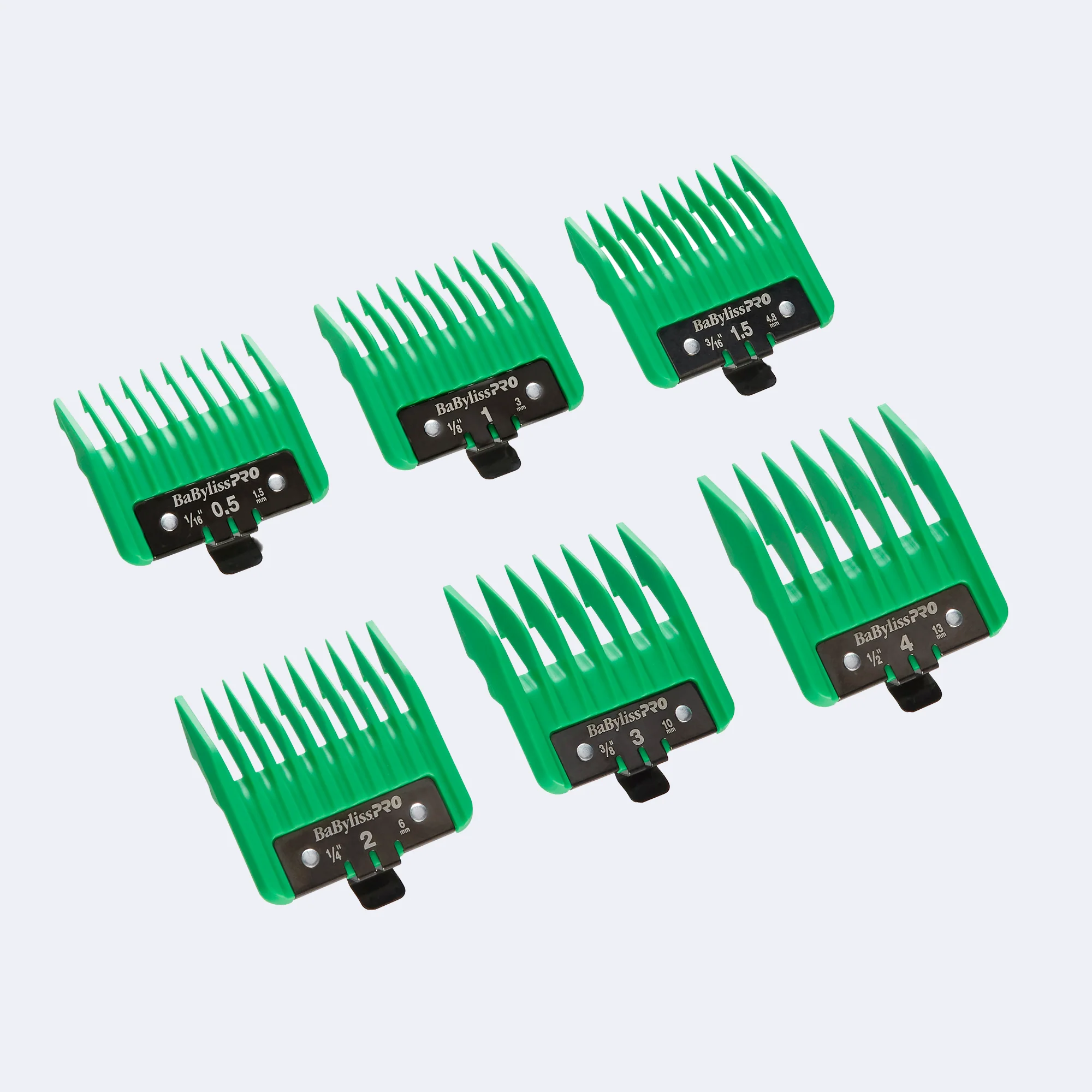 BabylissPro Precision Clipper Guards Green