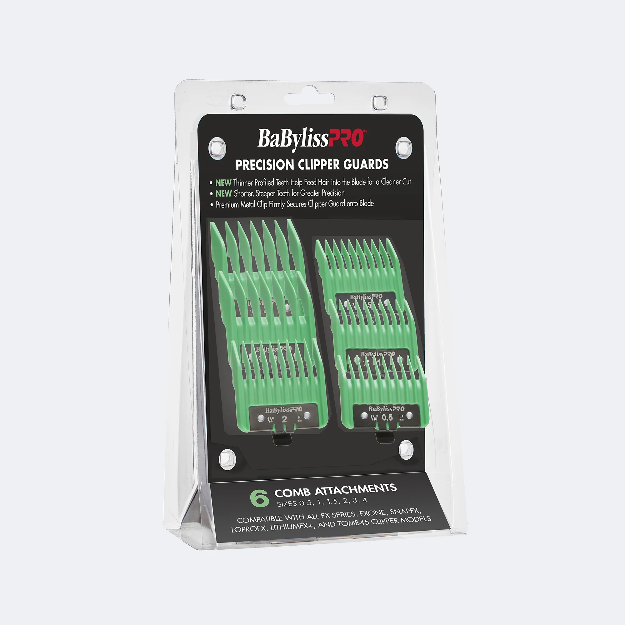 BabylissPro Precision Clipper Guards Green - Image 2