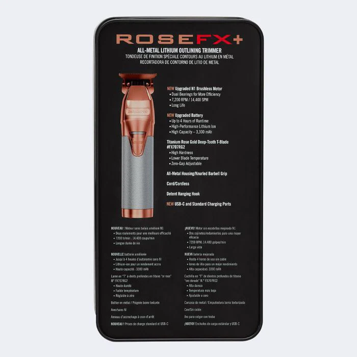 BabylissPro RoseFX+ Skeleton Metal Trimmer - Image 5