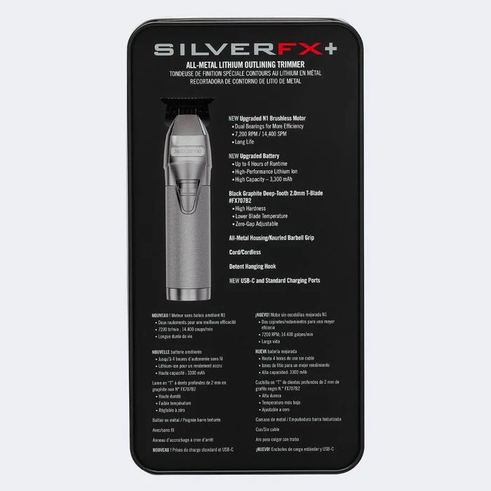 BabylissPro SilverFX+ Skeleton Metal Trimmer - Image 7