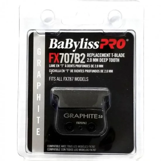 BabylissPro Skeleton Trimmer Replacement Blade - Graphite Deep Tooth - Image 2
