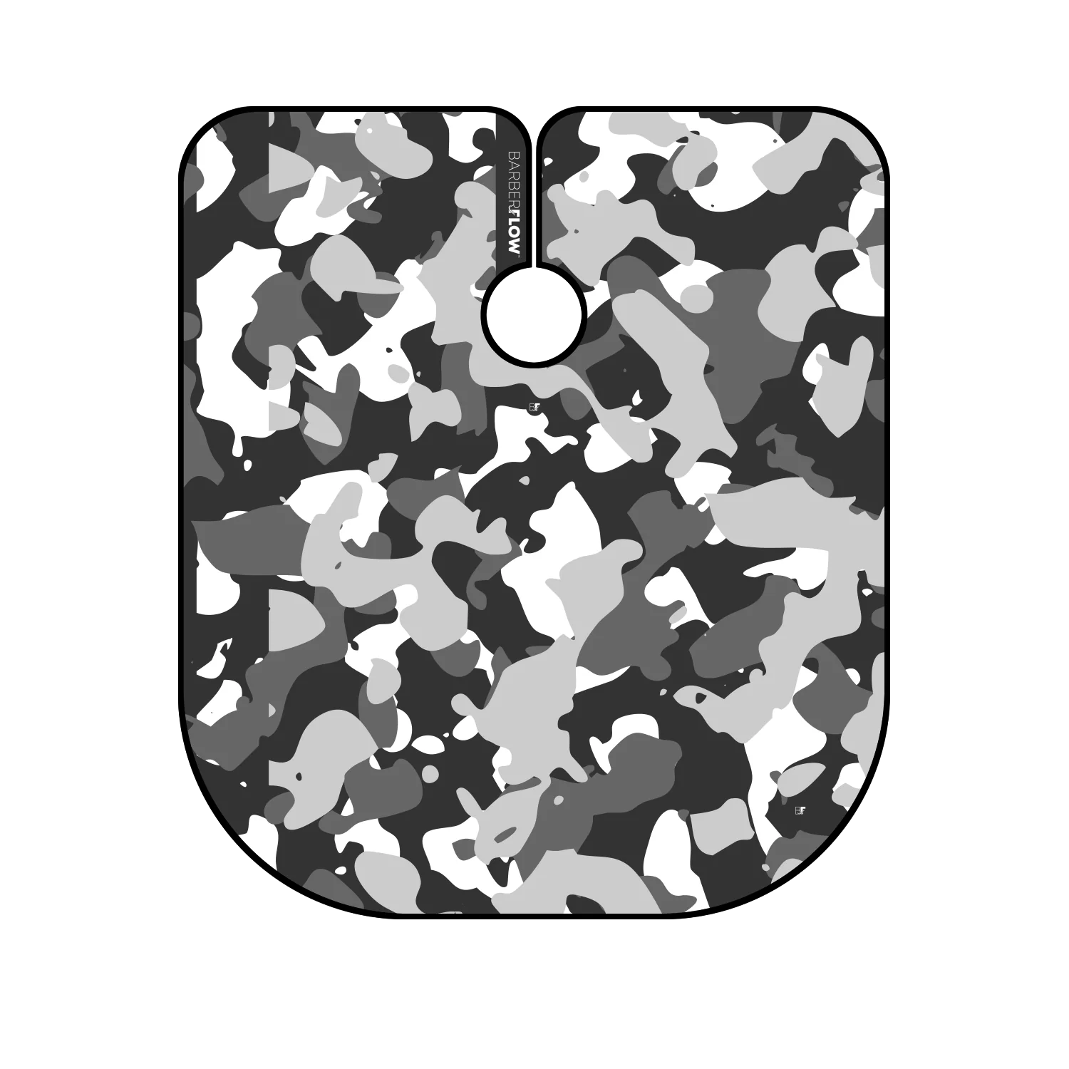 Barber Flow Camo Cape - Charcoal - Image 2