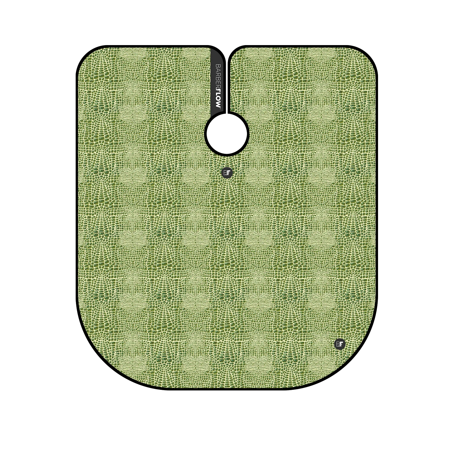 Barber Flow Gator Print Cape - Light Green - Image 2