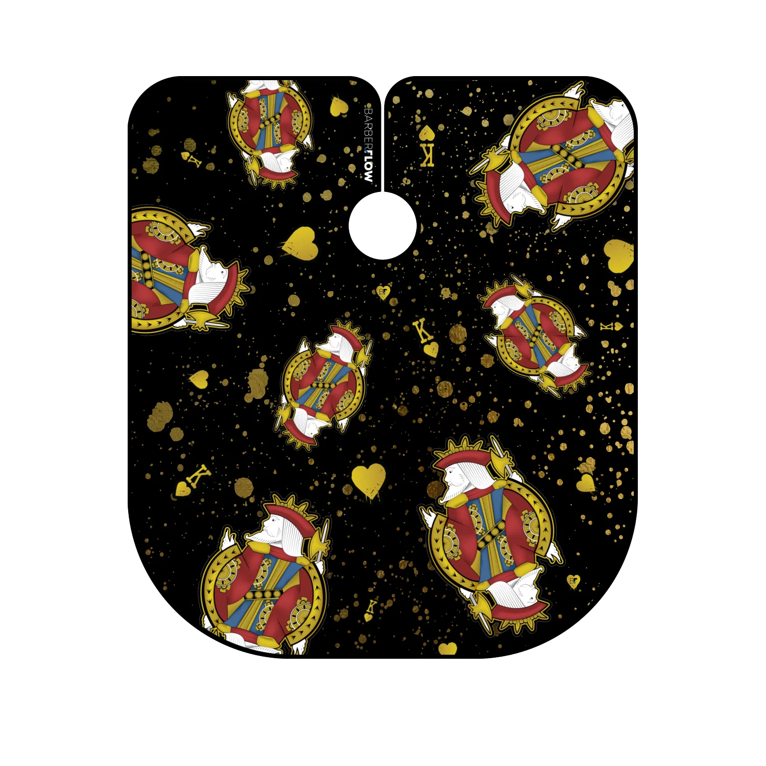 Barber Flow King Of Hearts Cape - Black - Image 2
