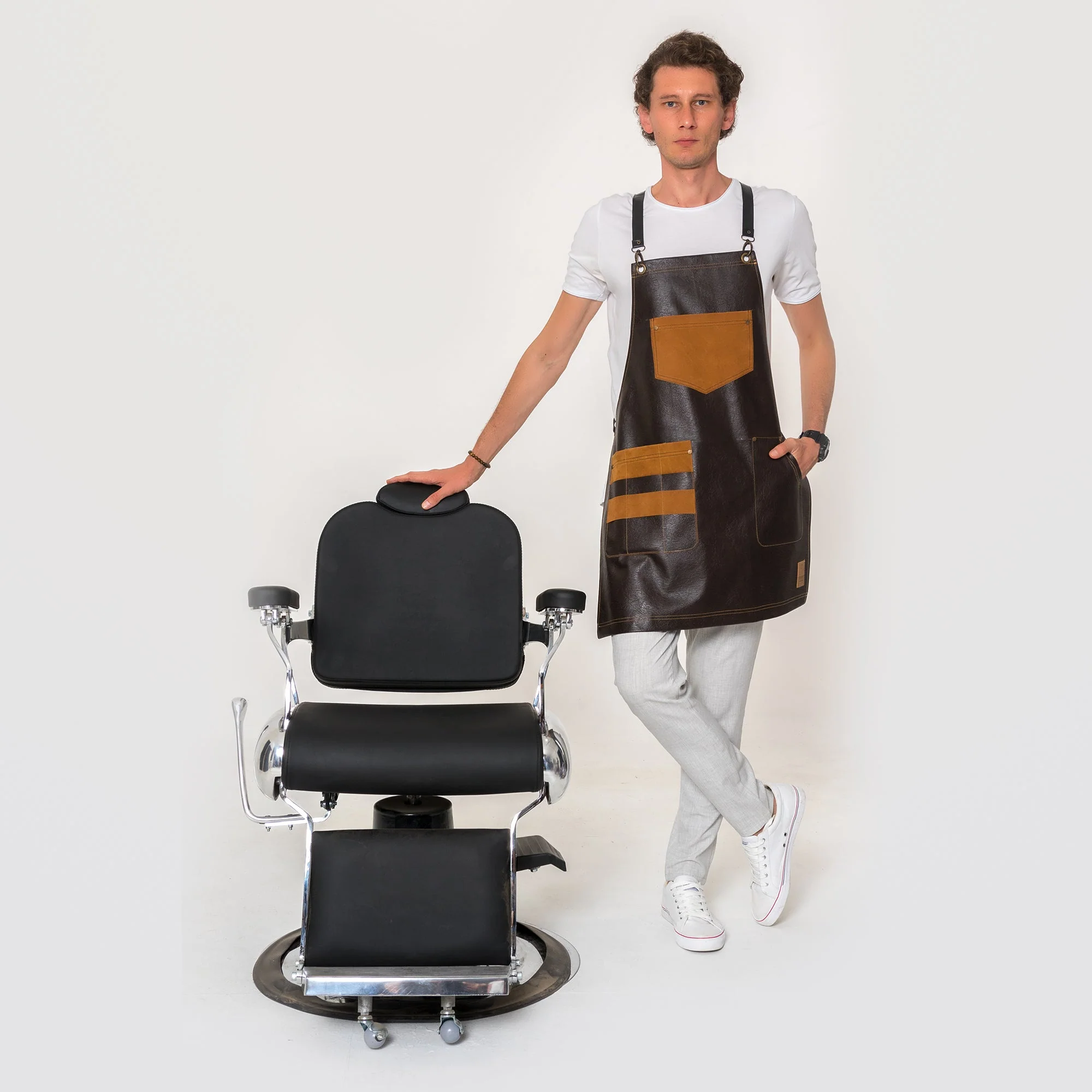 Barber Mood Premium Leather Apron - Image 2