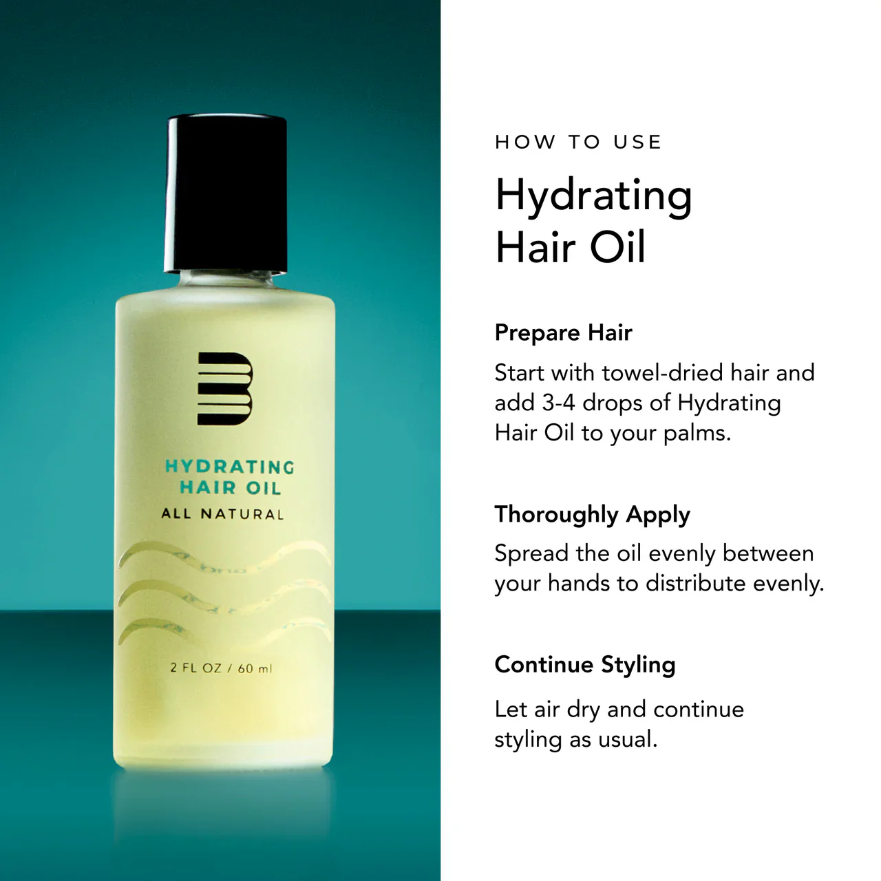 Blumaan Hydrating Hair Oil 60ML - Image 2