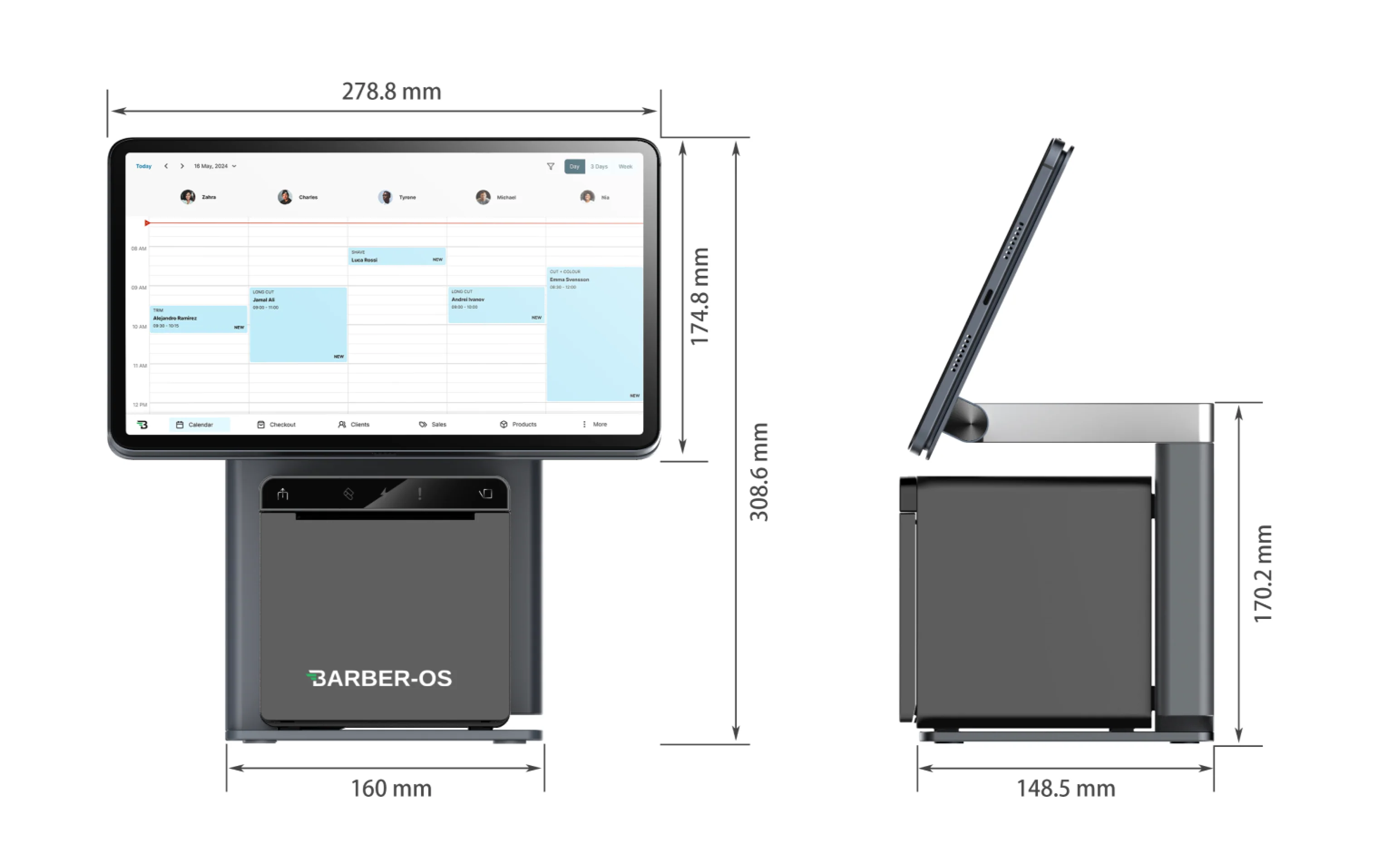 Barber-OS Countertop Tablet Kit - Image 3