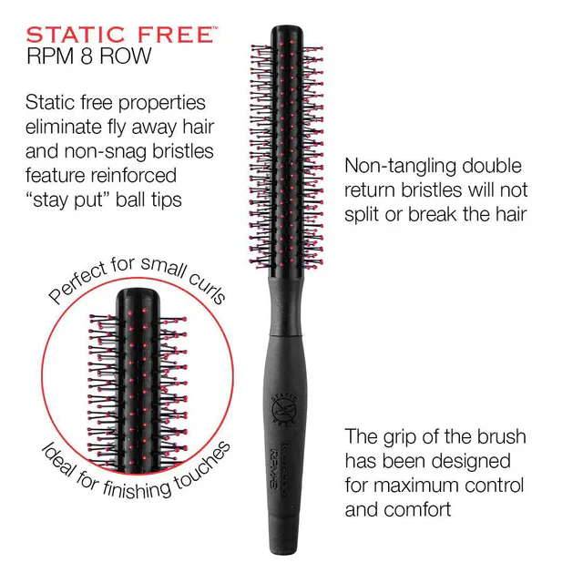 Cricket Static Free RPM-8 Row Round Brush - Image 2