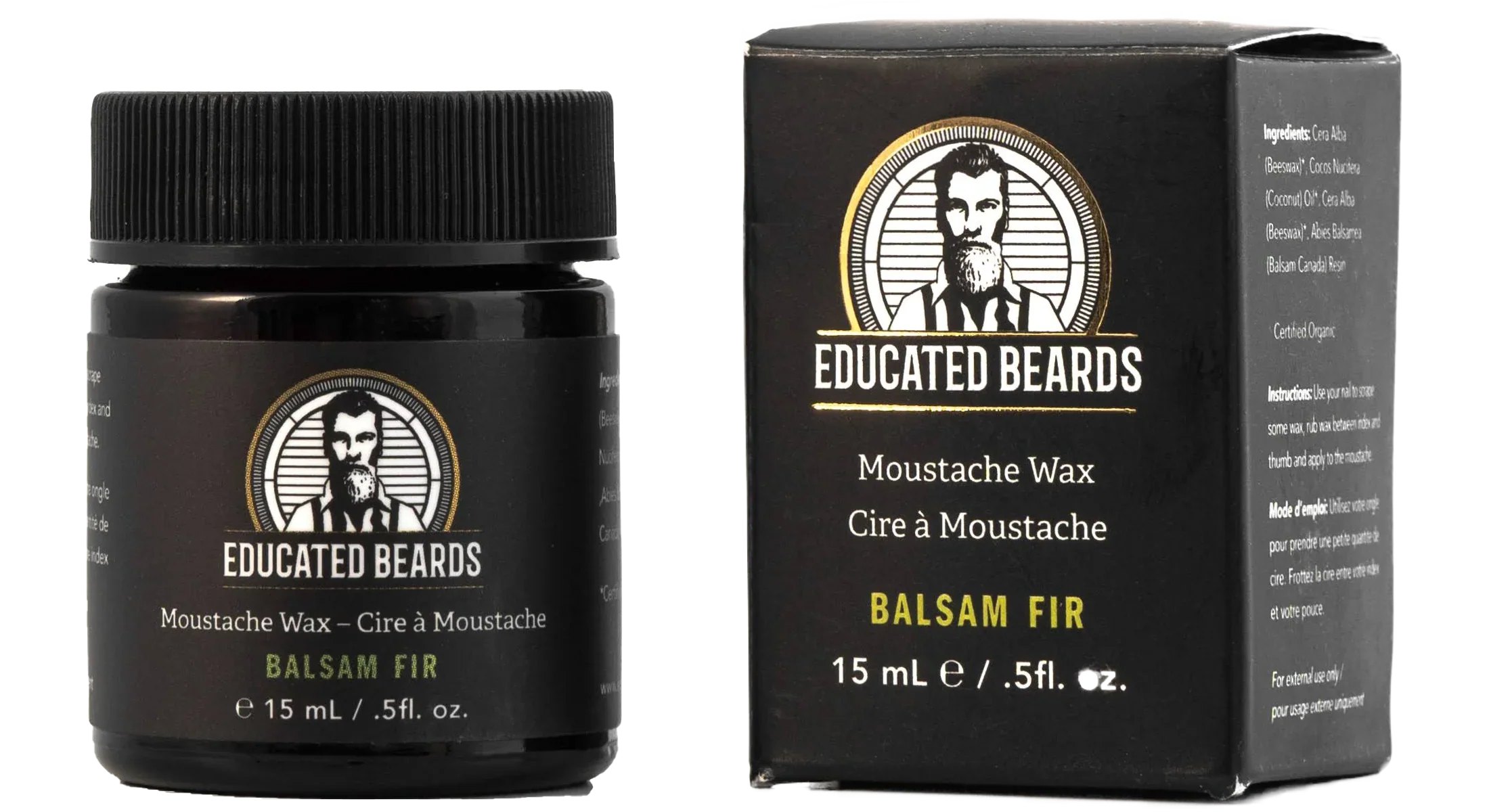 Educated Beards Balsam Fir Moustache Wax 15ml