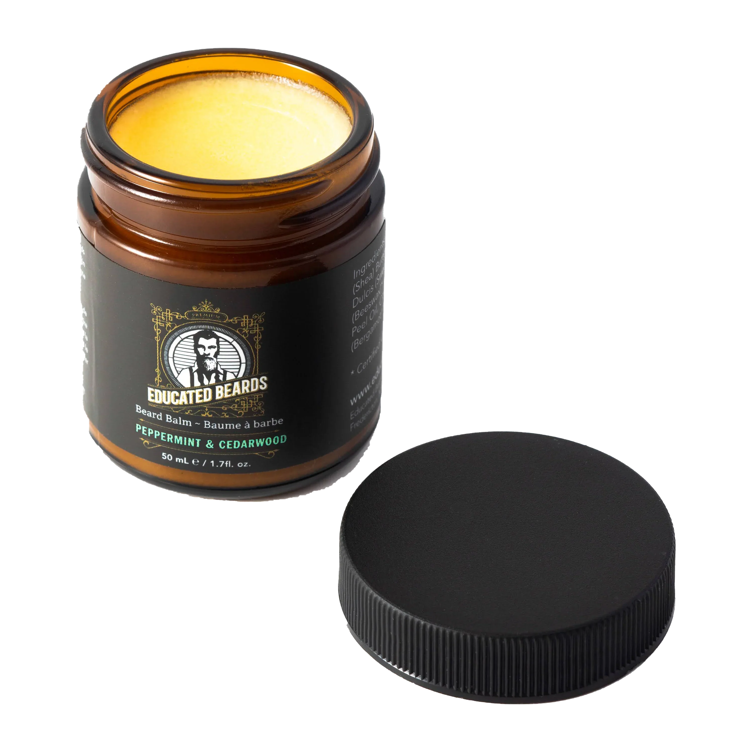 Educated Beards Peppermint Cedarwood Beard Balm 50ml - Image 2