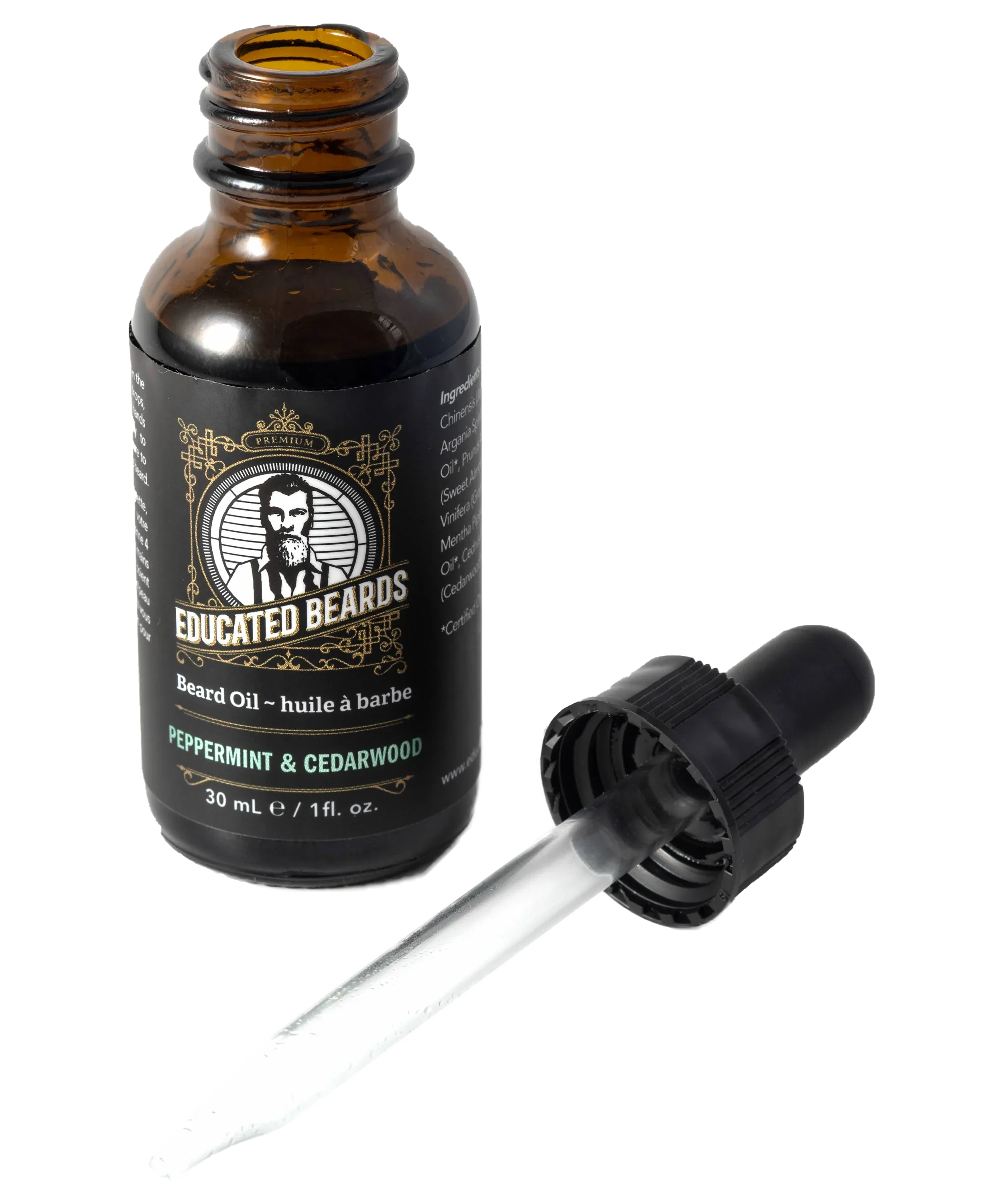 Educated Beards Peppermint Cedarwood Beard Oil 30ml - Image 2