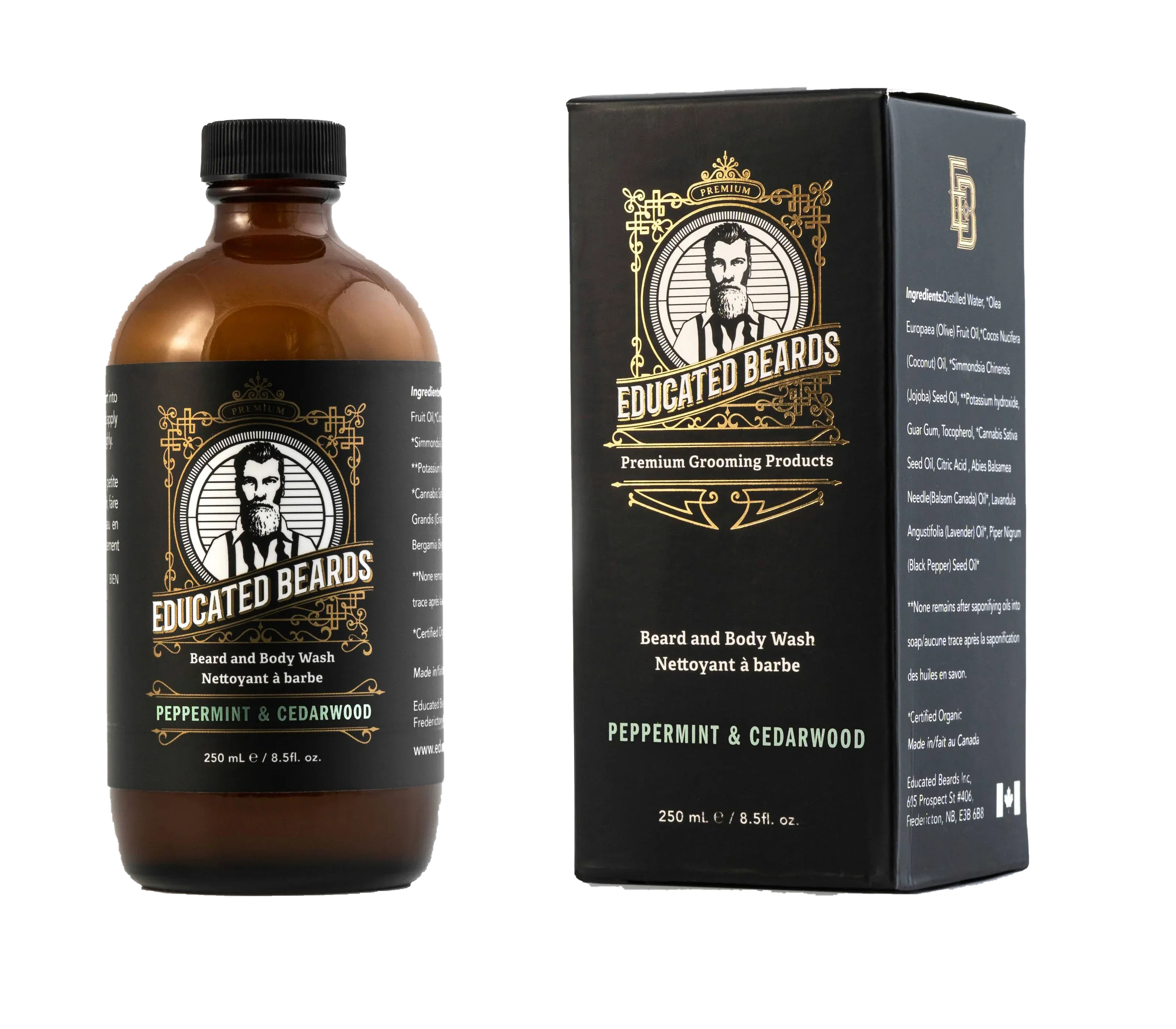 Educated Beards Peppermint Cedarwood Beard Wash 250ml