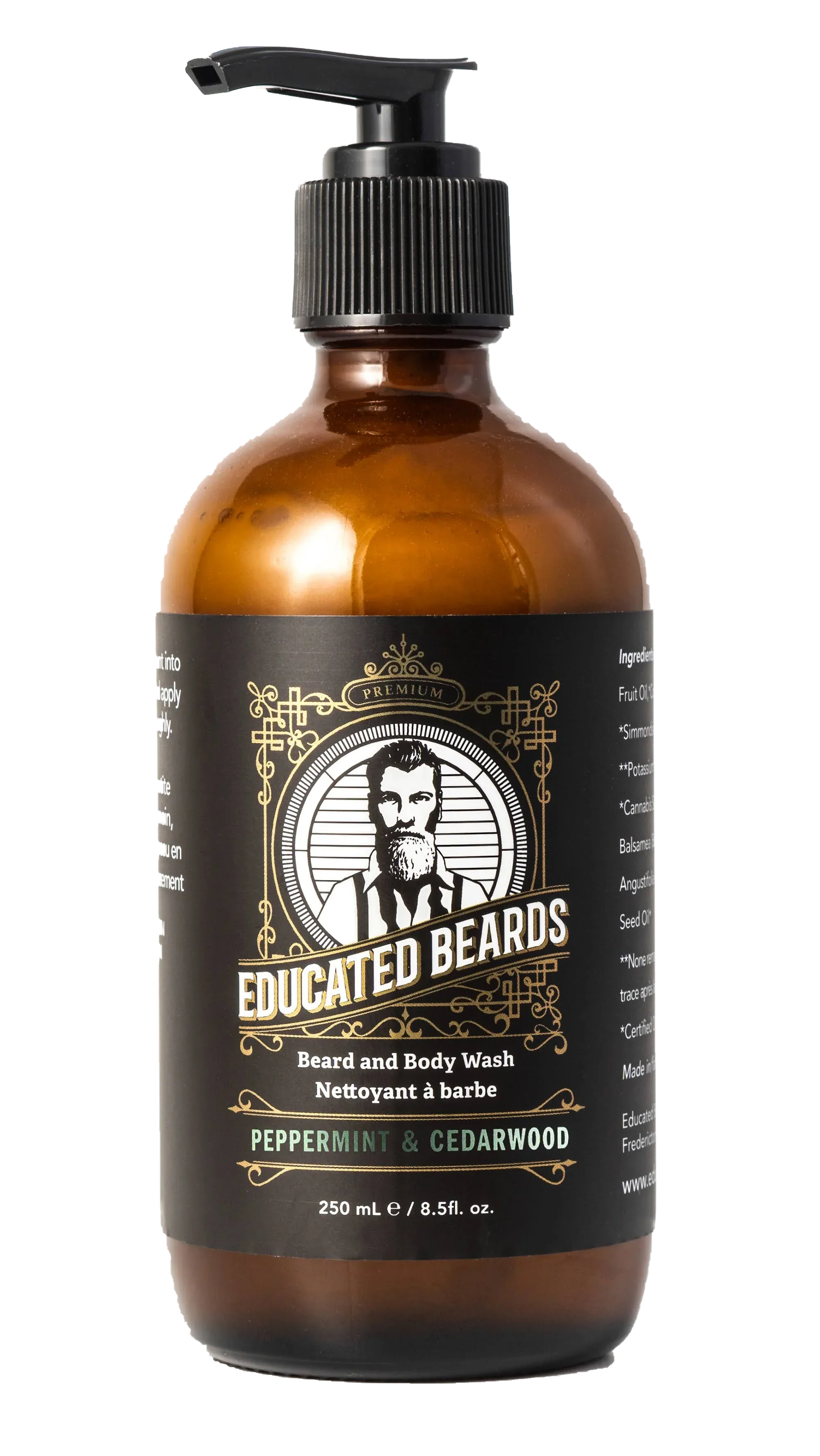 Educated Beards Peppermint Cedarwood Beard Wash 250ml - Image 2