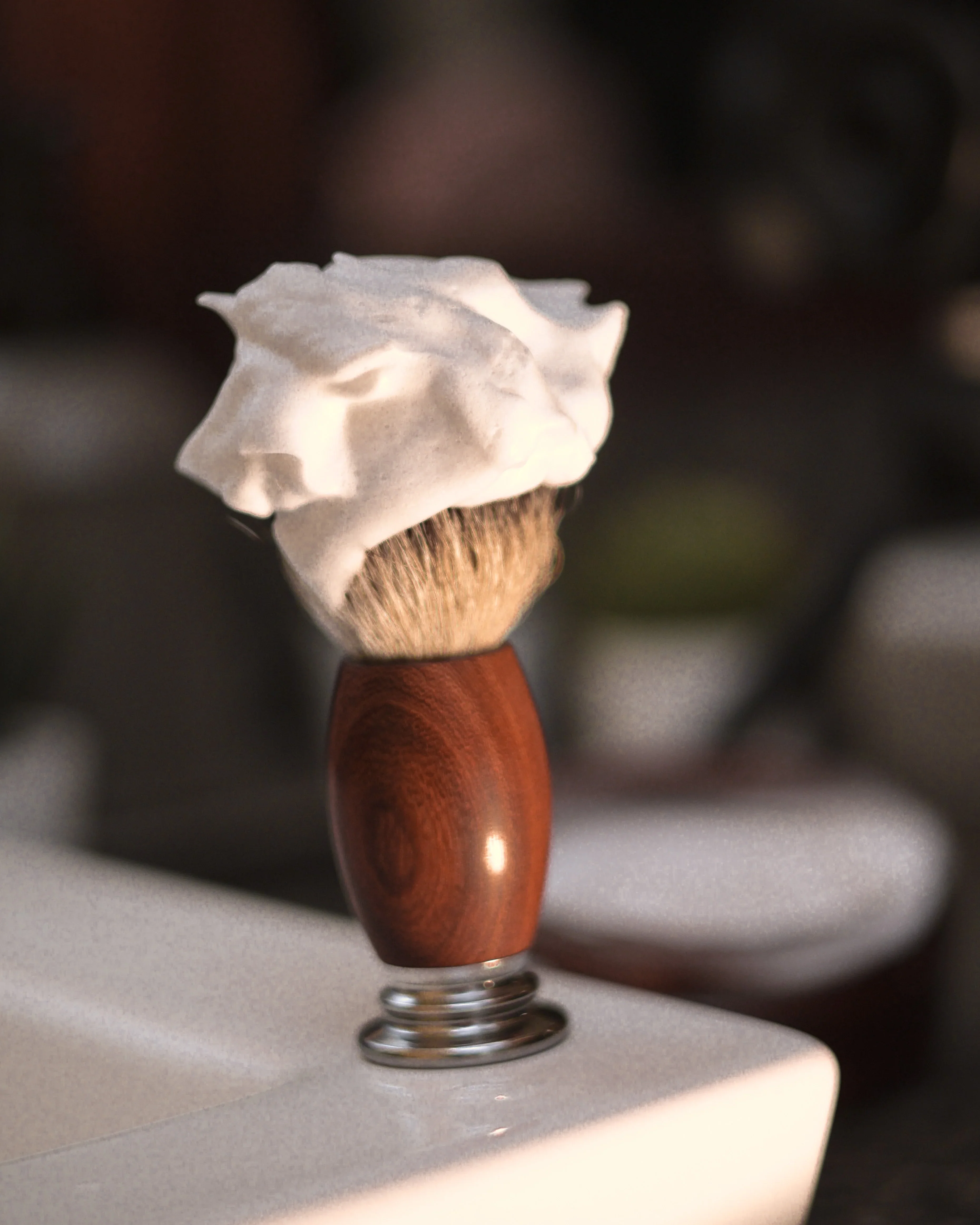 Educated Beards Peppermint Cedarwood Shave Soap 114g - Image 3