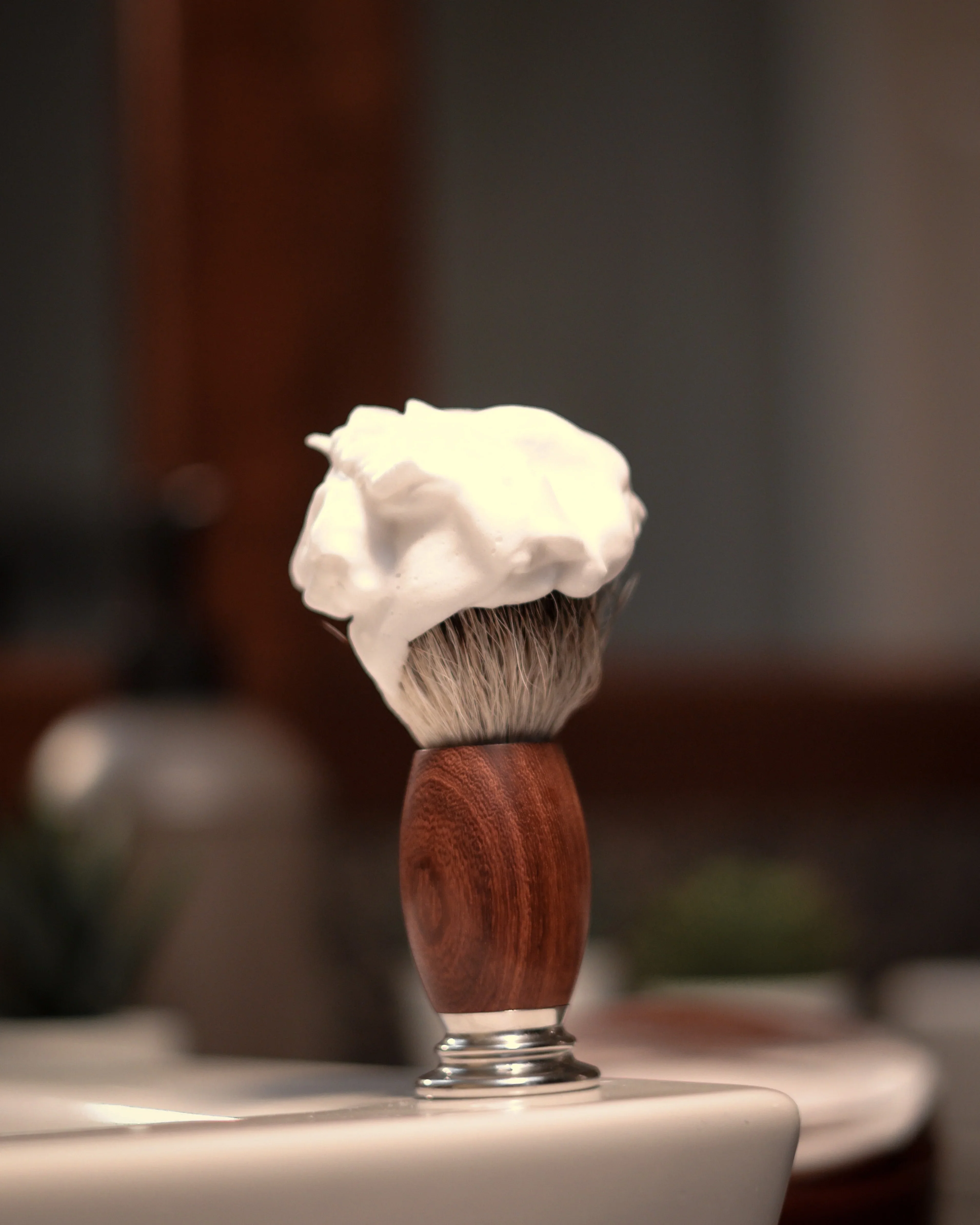 Educated Beards Peppermint Cedarwood Shave Soap 114g - Image 4