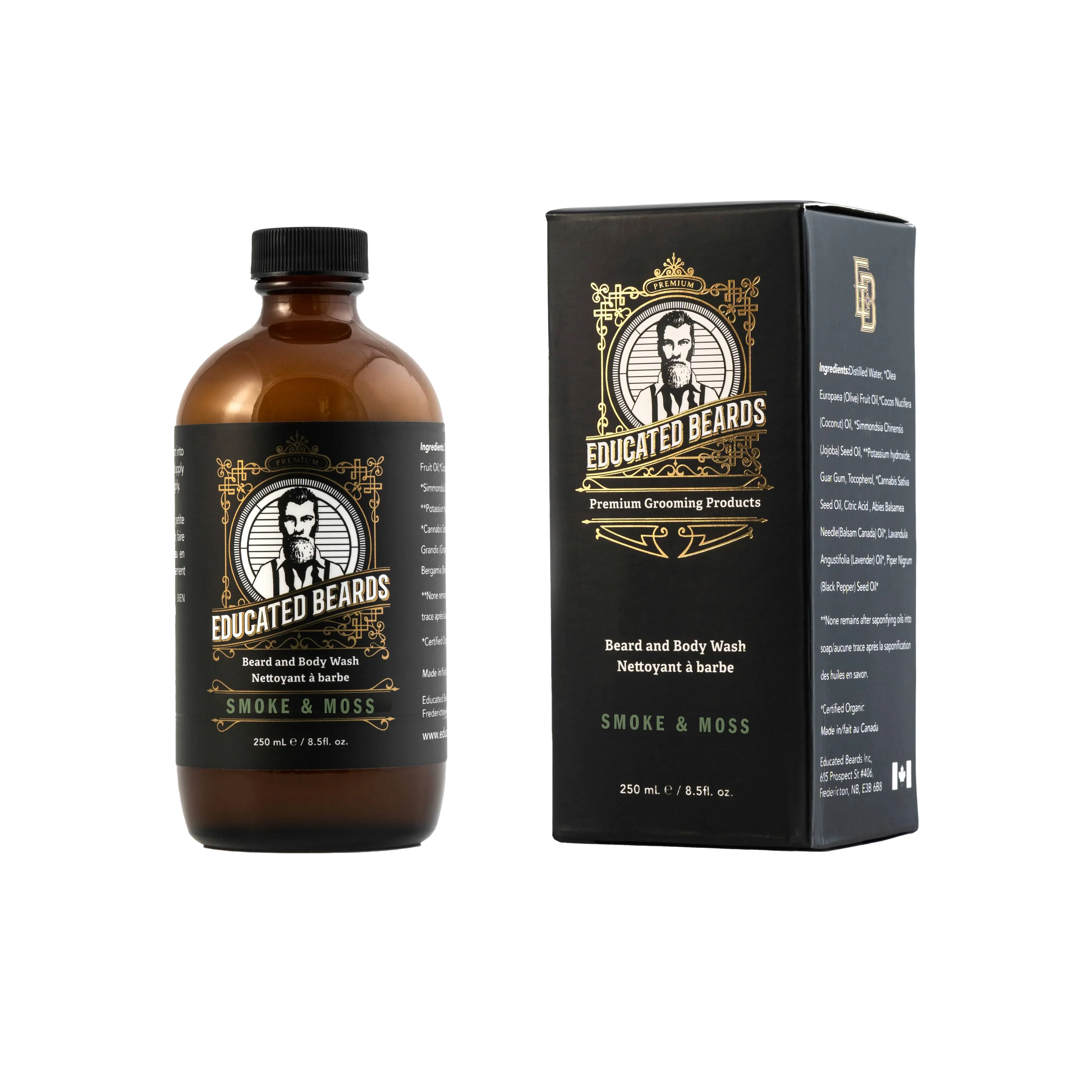 Educated Beards Smoke & Moss Beard Wash 250ml