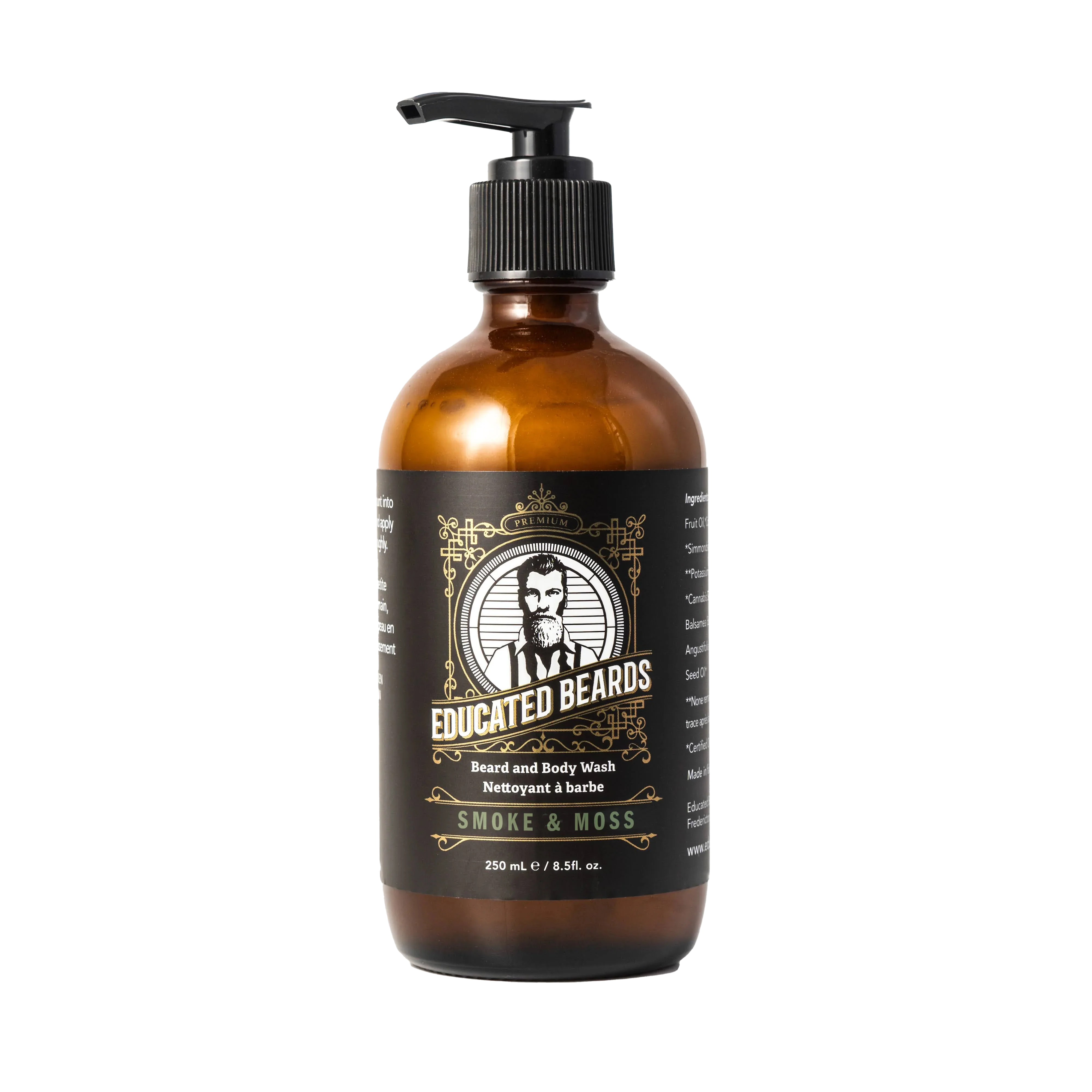 Educated Beards Smoke & Moss Beard Wash 250ml - Image 2