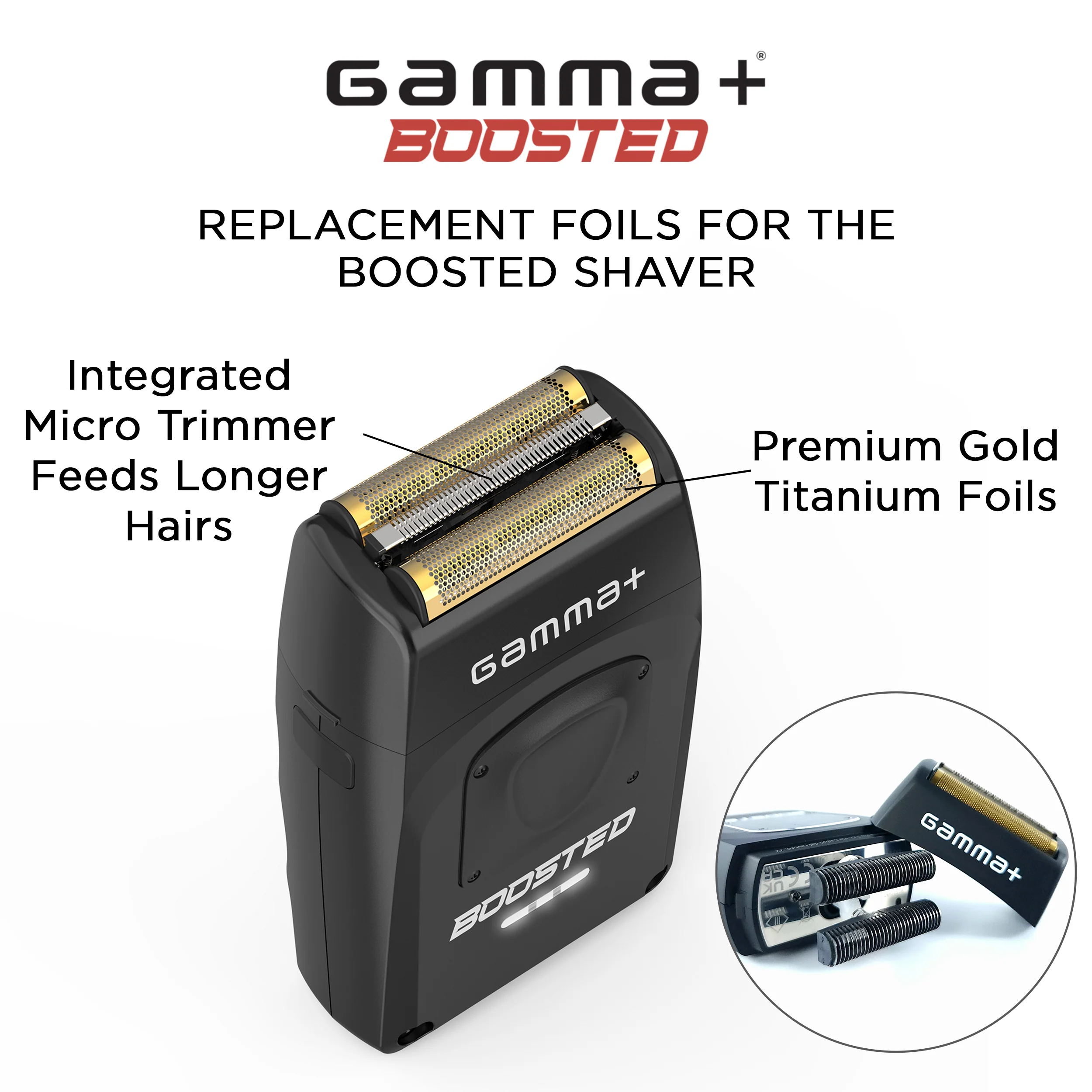 Gamma+ Boosted Foil Shaver Replacement Foil - Image 3