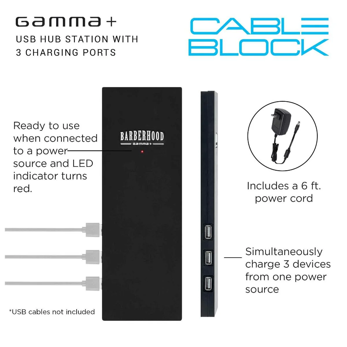 Gamma+ USB Port Hub Station Charging Block - Image 5