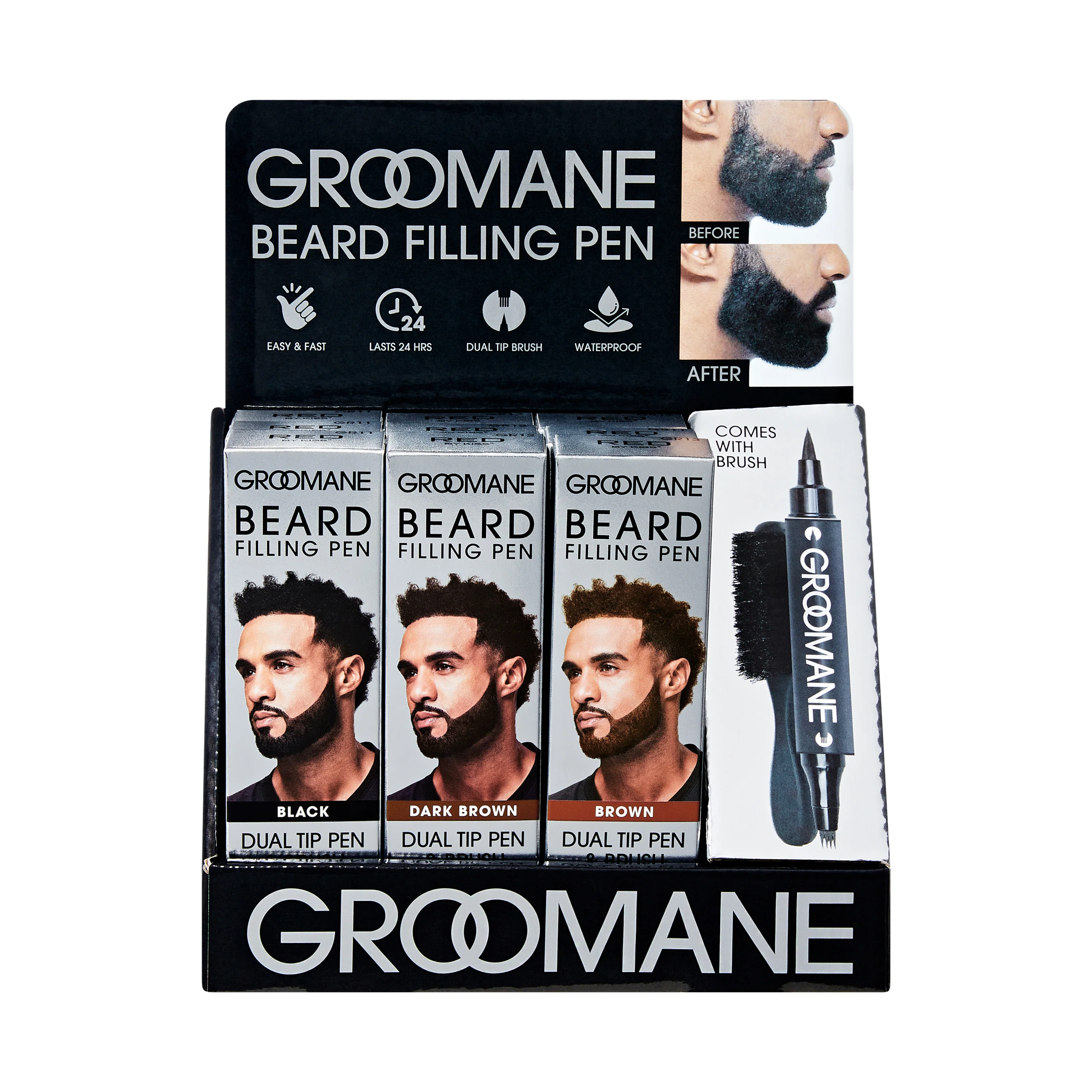 Groomane Beard Filling Pen-Dual Tip - Image 7