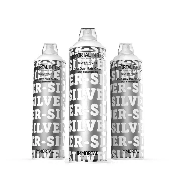 Immortal Infuse One Day Hair Color Spray Silver Night 200ML - Image 2