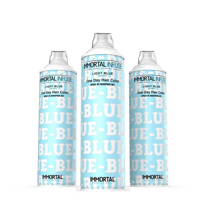 Immortal Infuse One Day Hair Color Spray Light Blue 200ML - Image 2