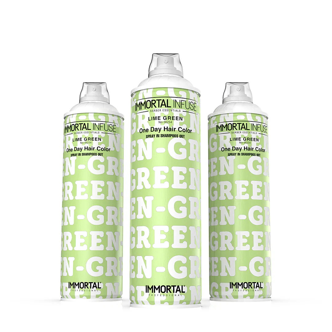 Immortal Infuse One Day Hair Color Spray Lime Green 200ML - Image 2
