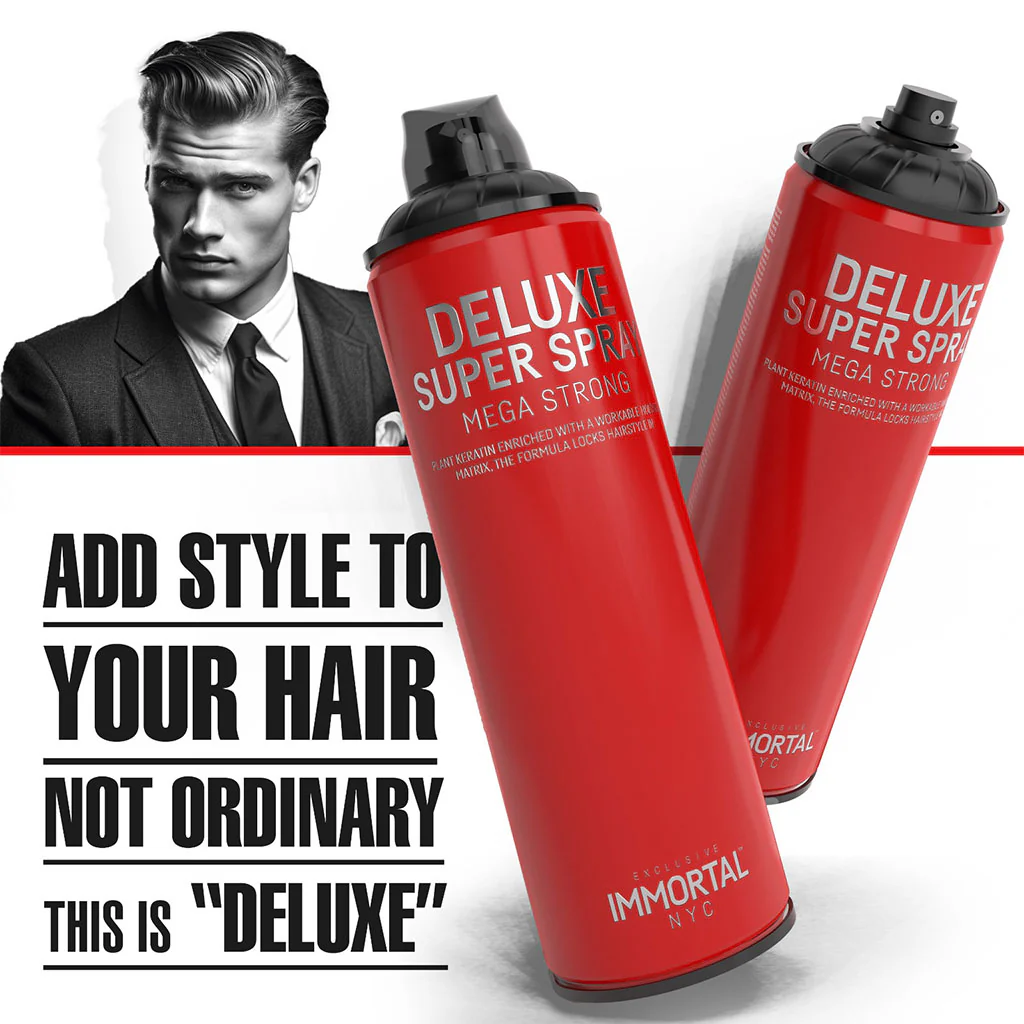 Immortal NYC Deluxe Mega Strong Super Spray 500ML - Image 4