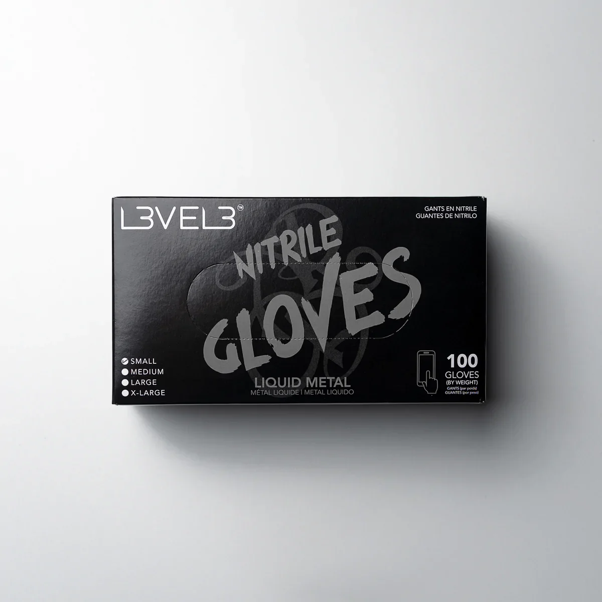 LV3 Nitrile Gloves Silver