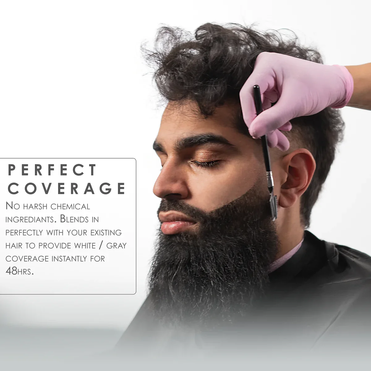LV3 Temporary Beard Color - Black 125 ml - Image 4