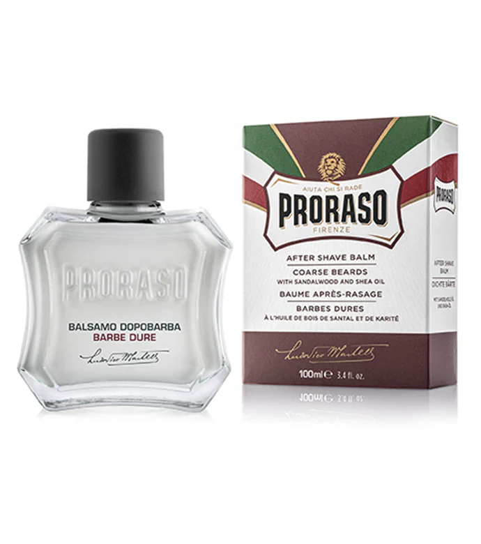 Proraso Aftershave Balm Coarse Beards with Sandalwood and Shea Oil 100ML - Image 2