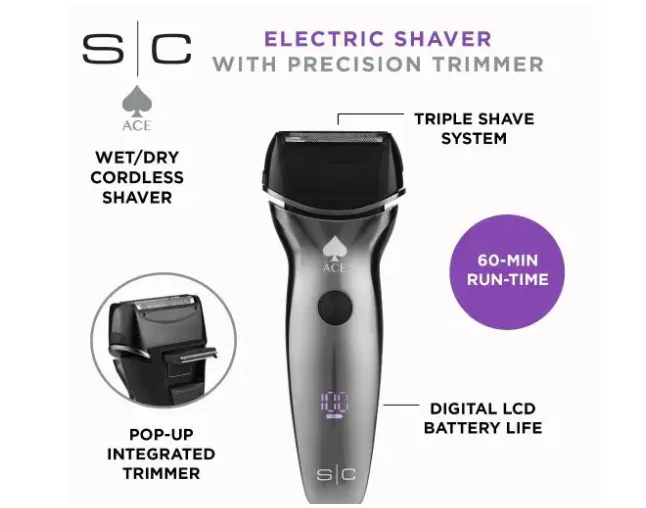 S|C Ace 2.0 Professional Triple Foil Shaver - Image 5