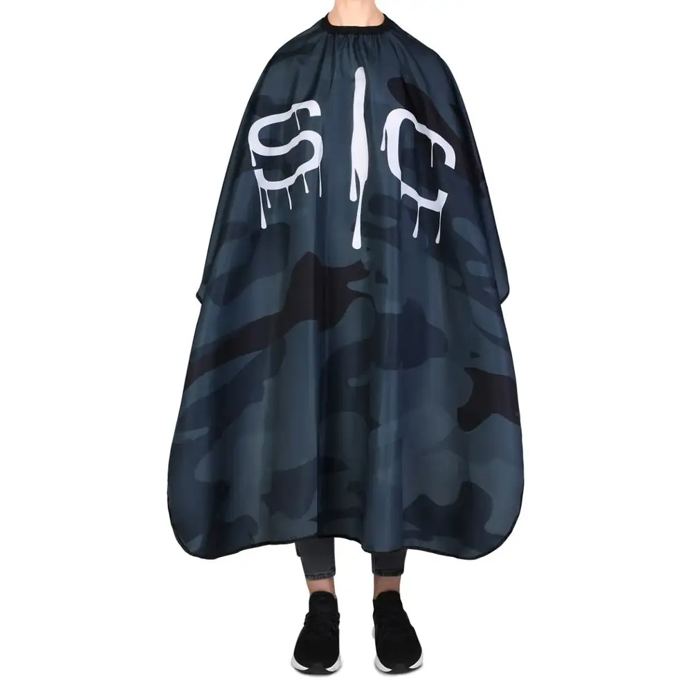 S|C Black Camo Barber and Stylist Cape - Image 3