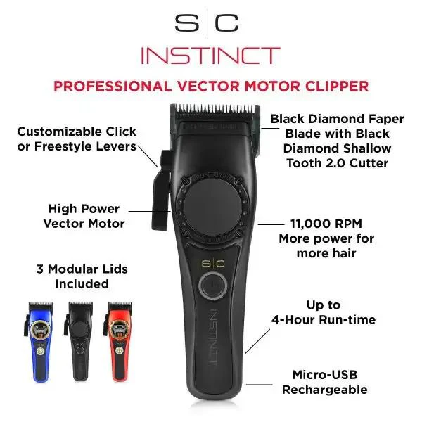 S|C Instinct IN2 Vector Motor Cordless Clipper - Image 5