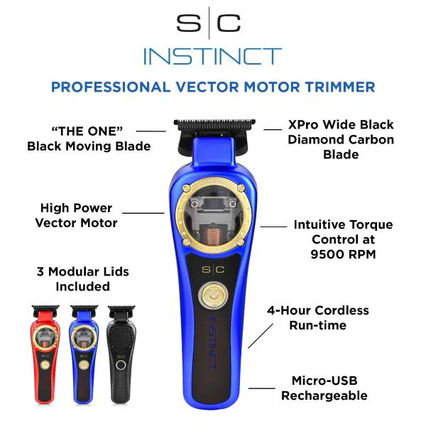 S|C Instinct IN2 Vector Motor Cordless Trimmer - Image 6