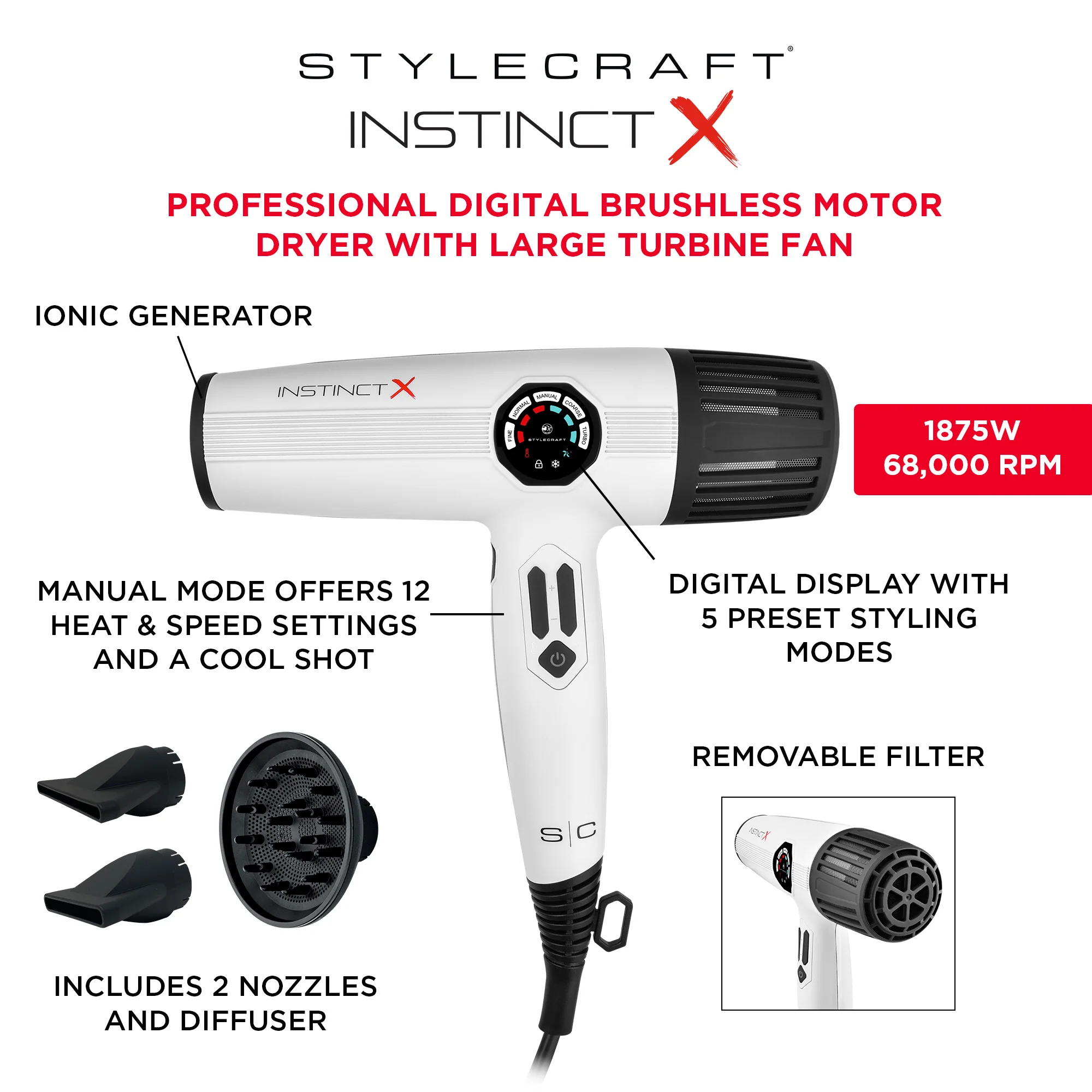 S|C Instinct-X Hair Dryer - Image 4